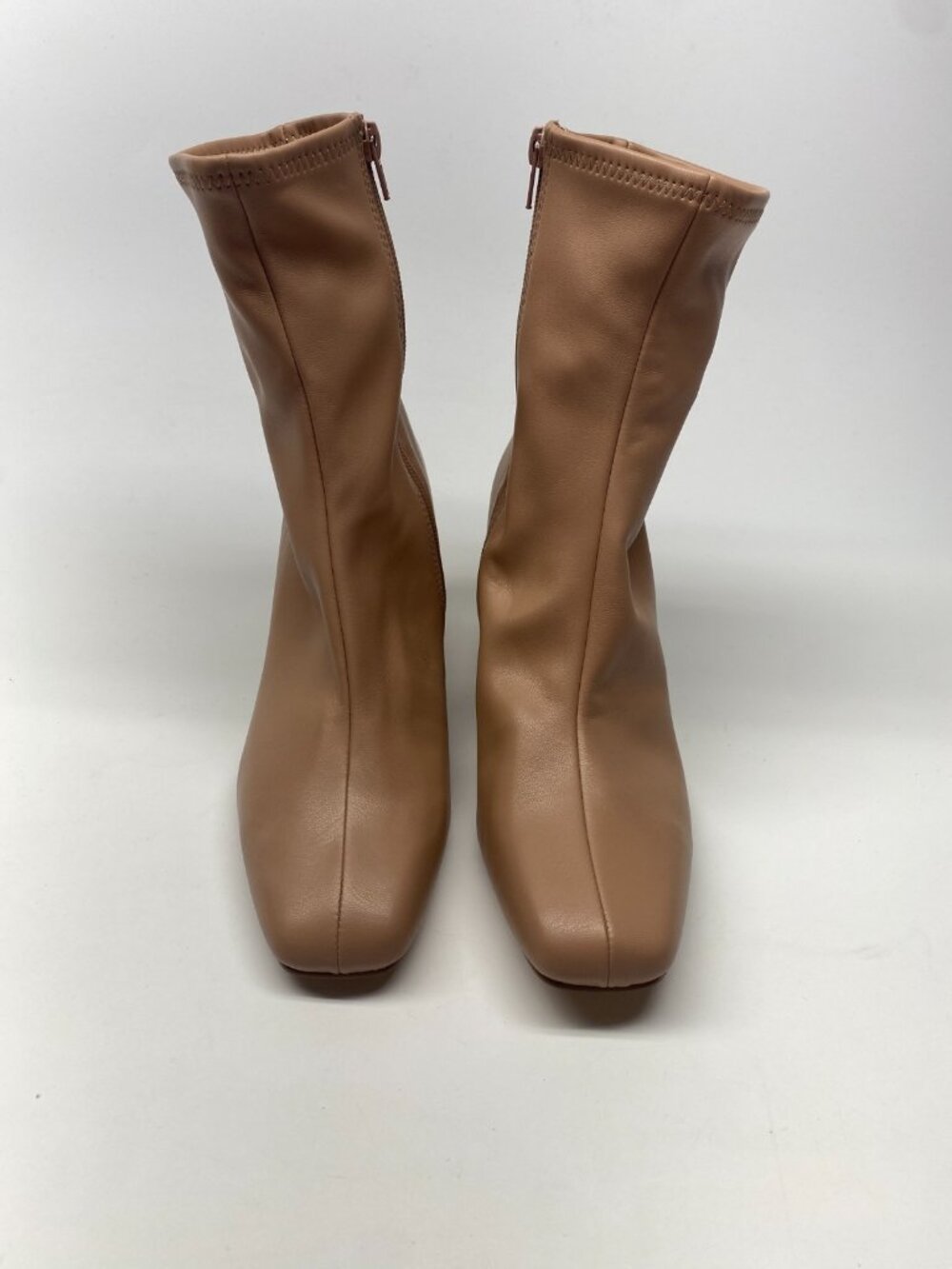 Steve Madden Womens Harli Sock Square Toe Heel Boot Sz 8 M - Picture 2 of 10